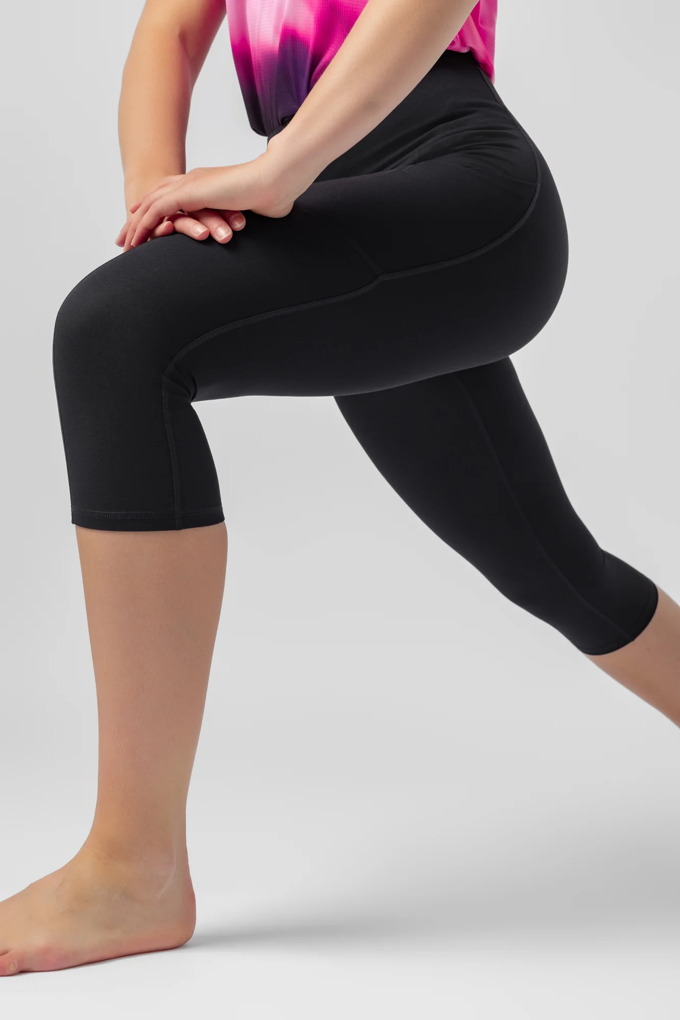 Funkcjonalne sportowe legginsy typu capri Annette - Image 3
