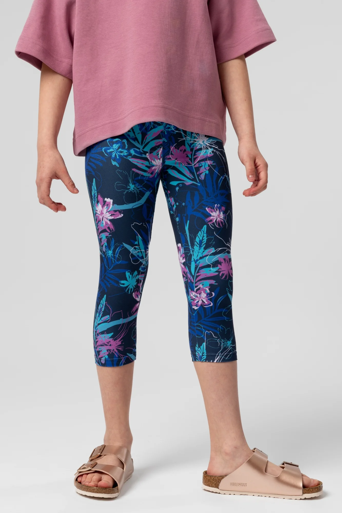 Legginsy dziecięce capri Pushpam