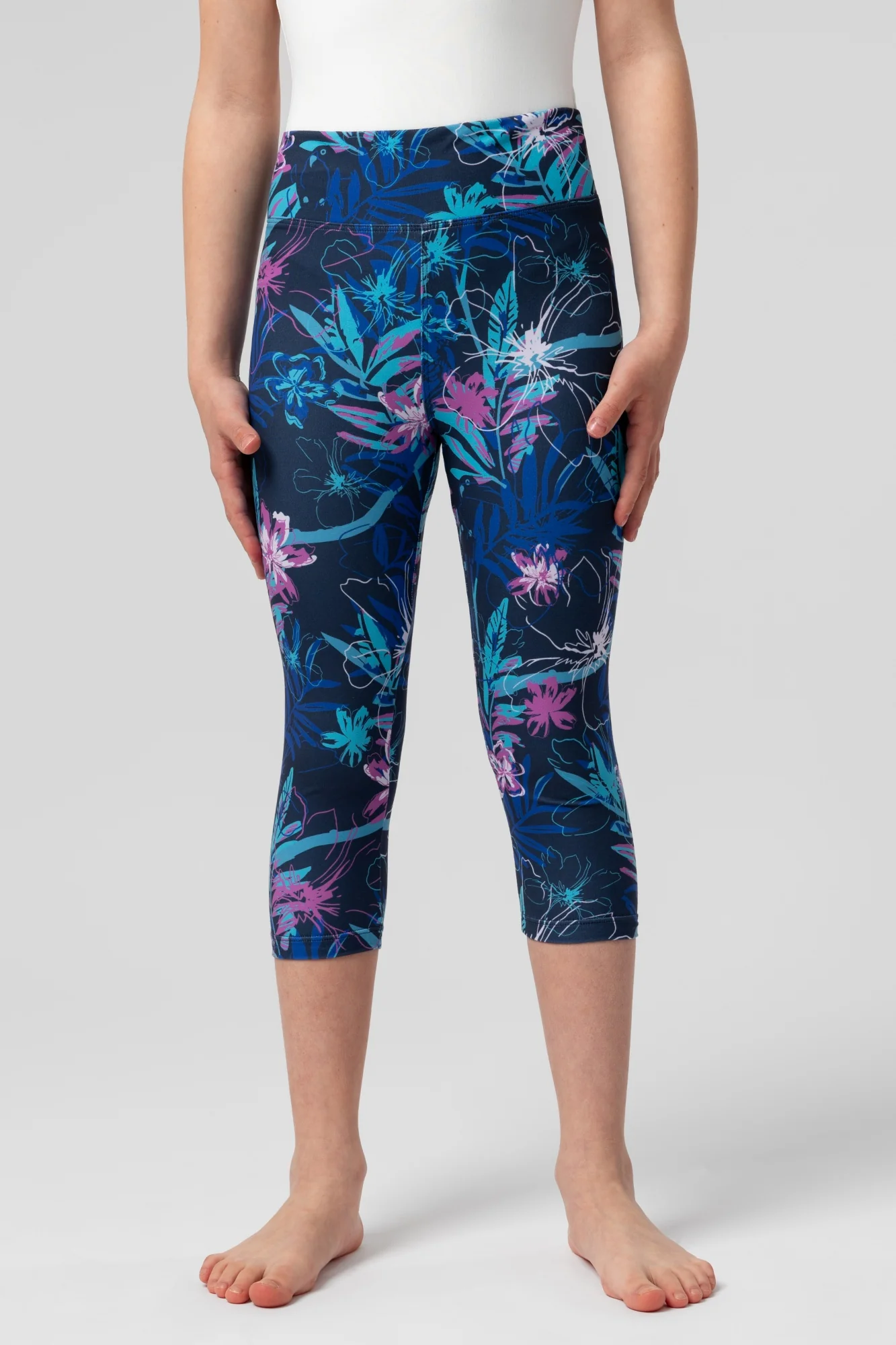 Legginsy dziecięce capri Pushpam - Image 2