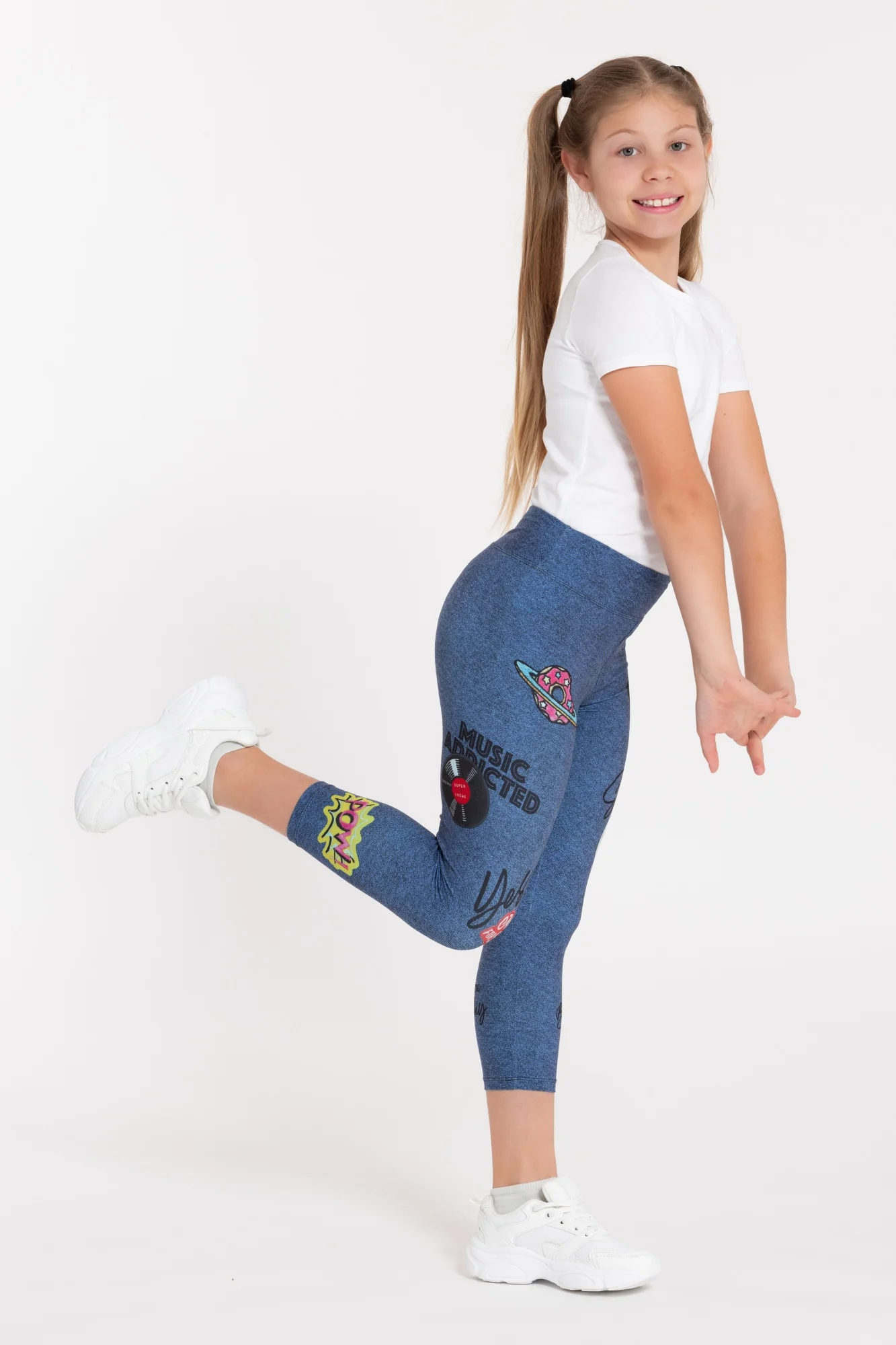 Legginsy dziecięce capri Sticker - Image 6