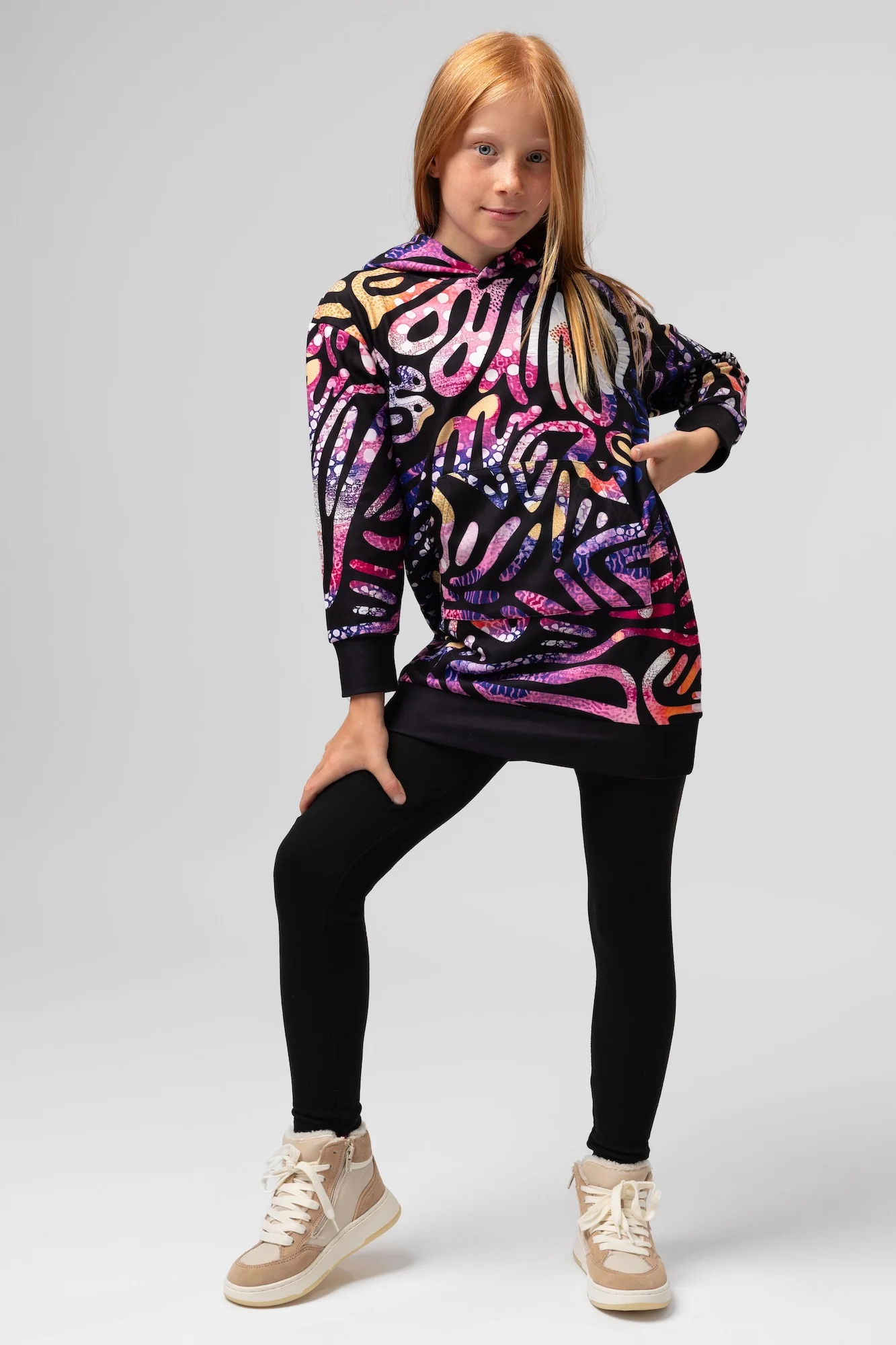 Bluza dziecięca z kapturem Supercomfort Arvika - Image 5