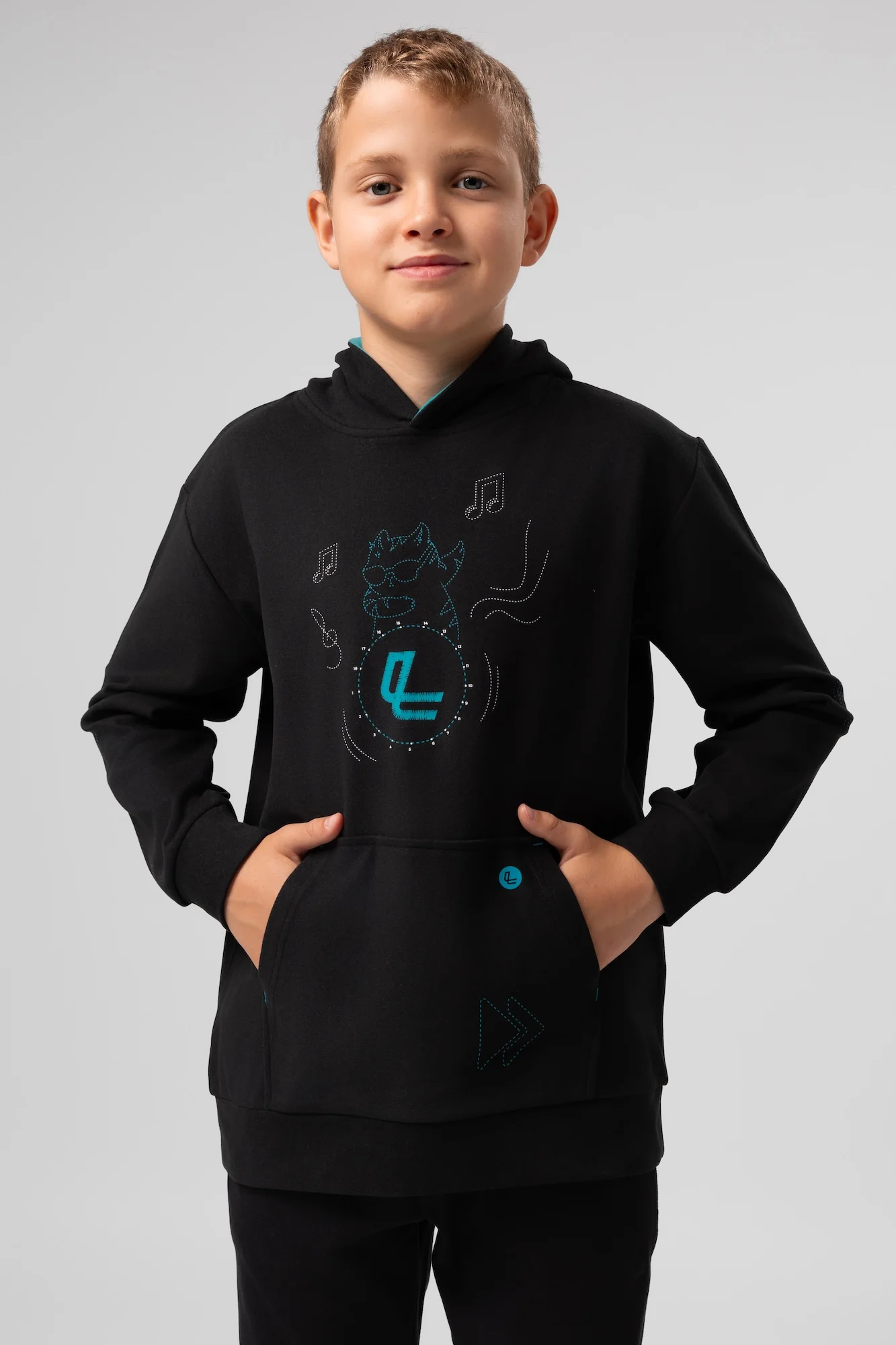 Bluza dziecięca z kapturem Supercomfort Malmo - Image 2