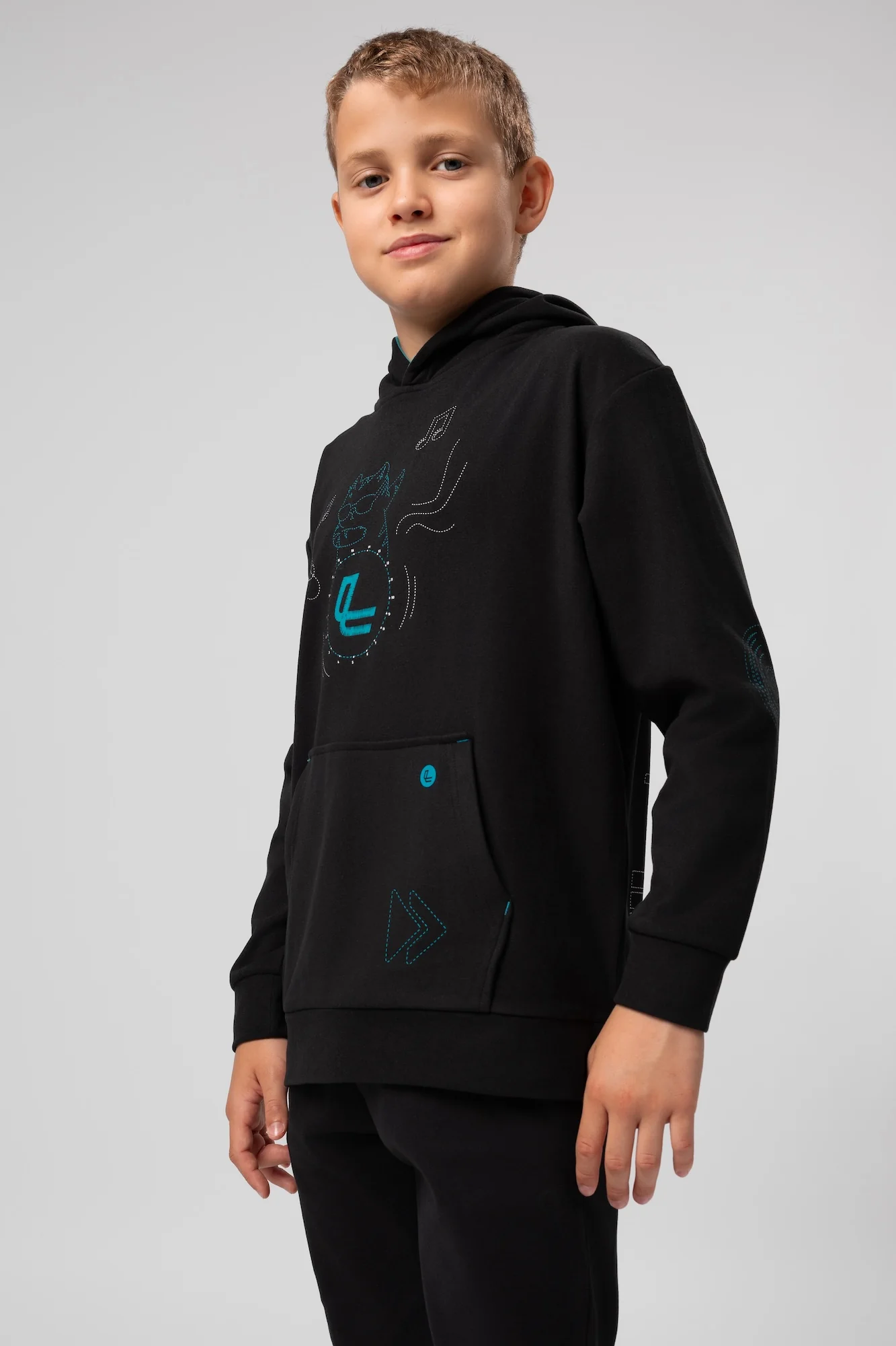 Bluza dziecięca z kapturem Supercomfort Malmo - Image 3
