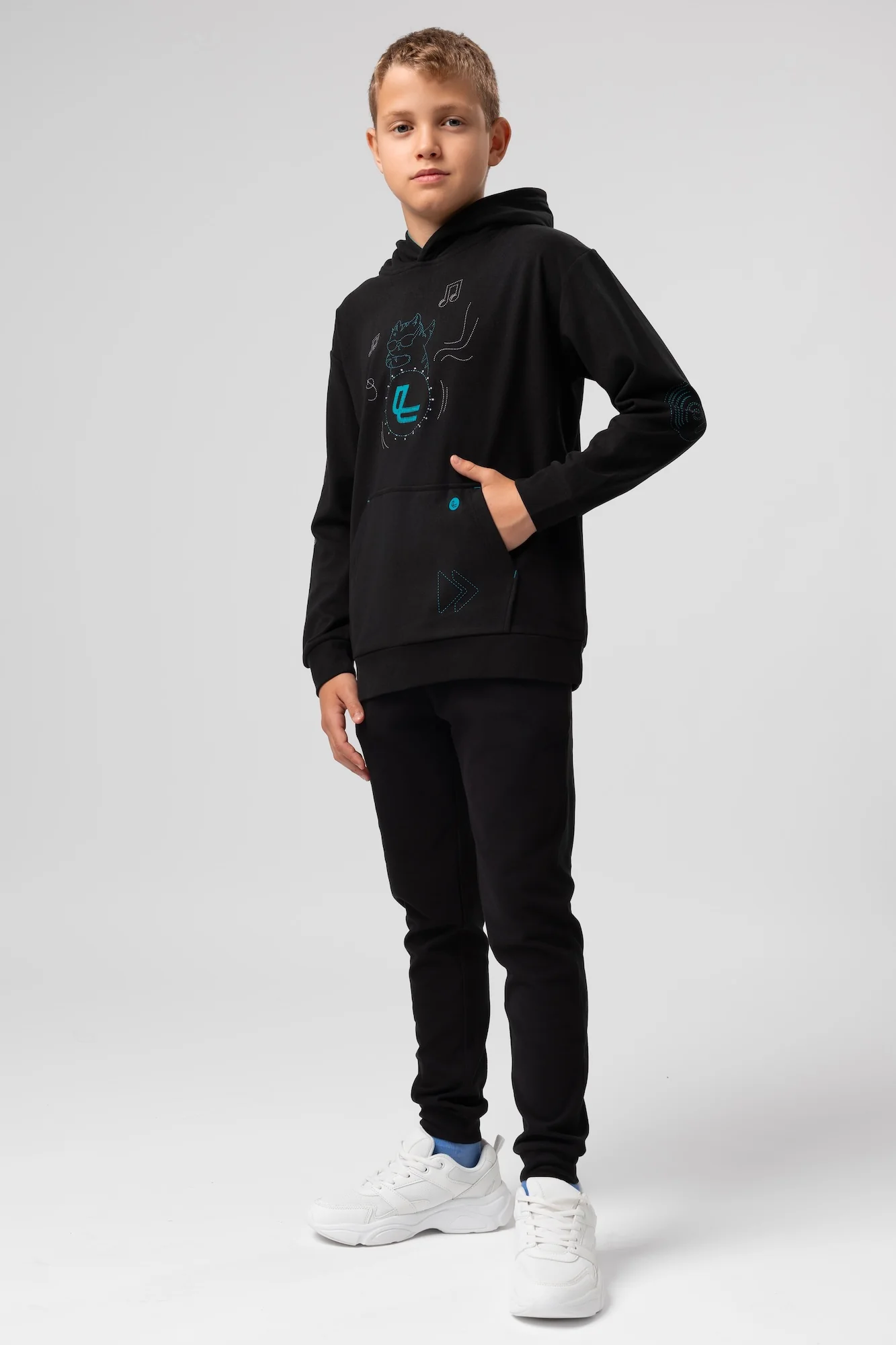 Bluza dziecięca z kapturem Supercomfort Malmo - Image 6